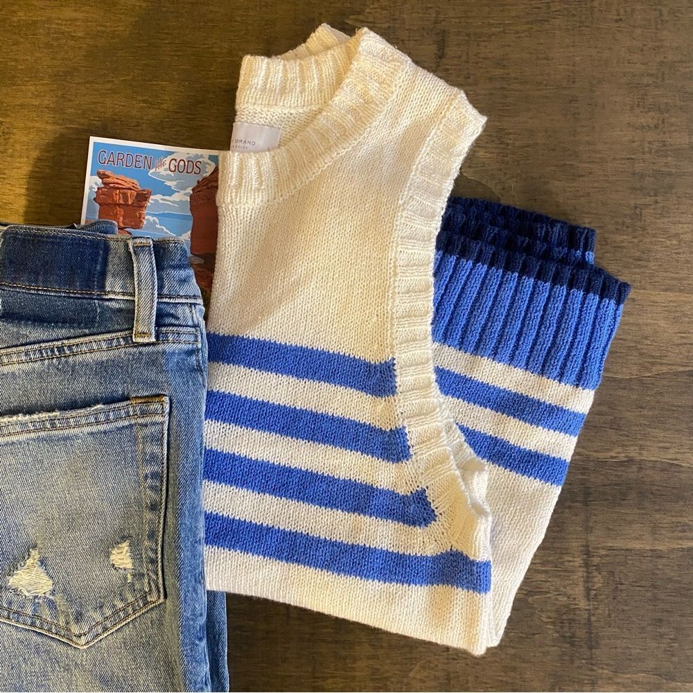 Lucky Brand Cream Knit Sweater